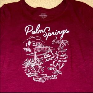 XS | TP Maroon & White Old Navy Palm Springs Short Sleeve Tee